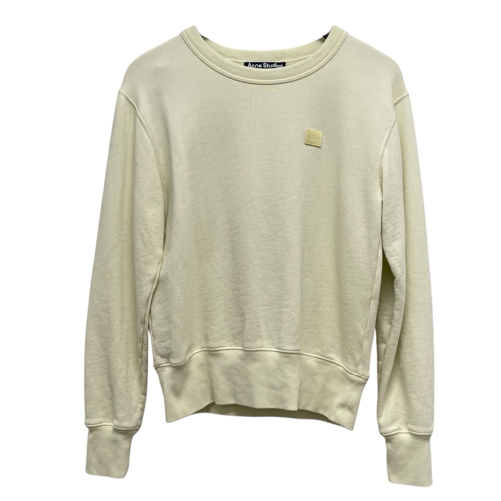 Acne Studios Fairah X Face Sand Green Crew Sweat Size X-Small